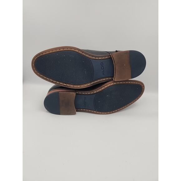 ALDO Agraulle Monkstrap Loafers Men's Black Size 10 Leather - Picture 5 of 5